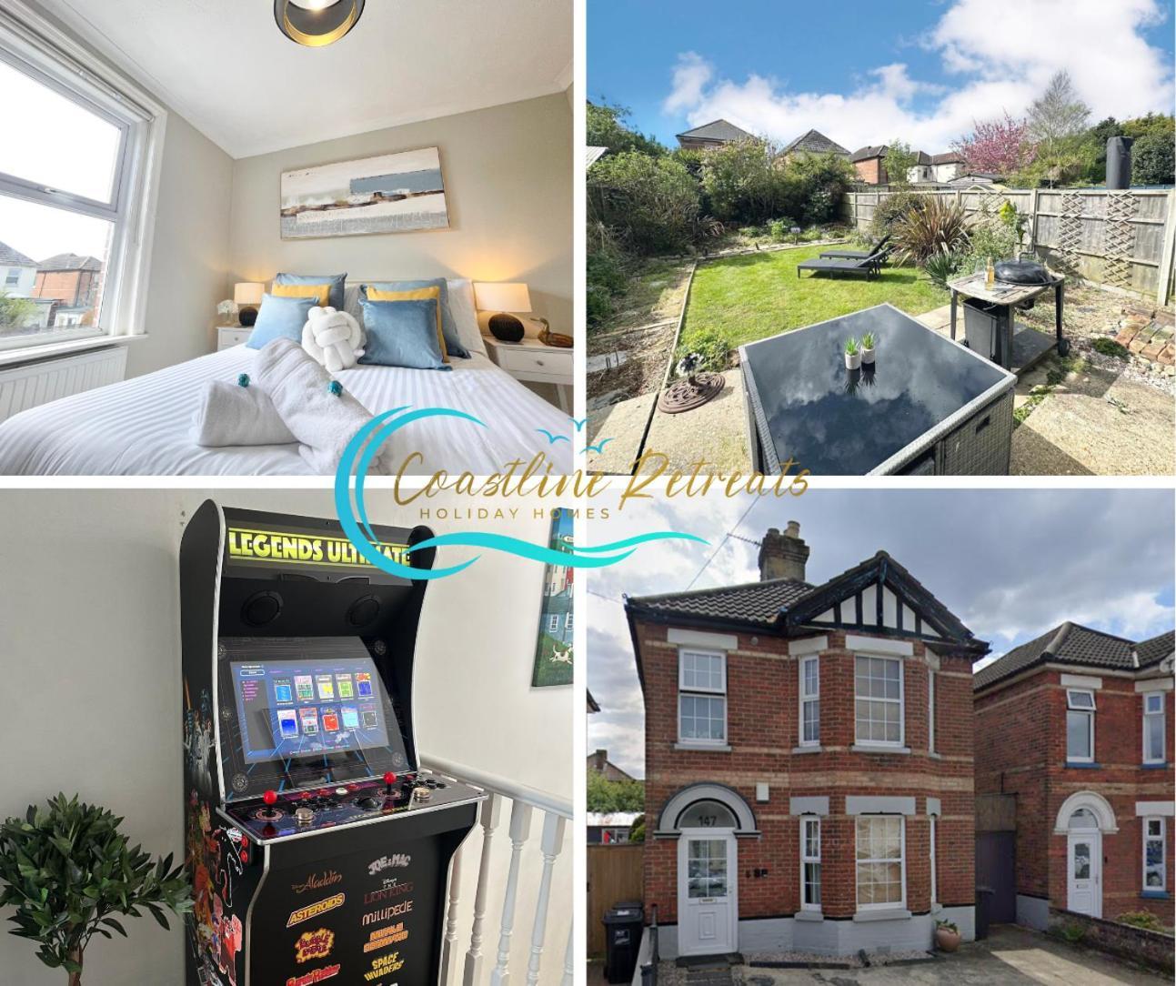 The Capstone Retreat - Beautiful Detached Family Home By Coastline Retreats, Arcade Machine, Parking, Bbq Bournemouth Buitenkant foto