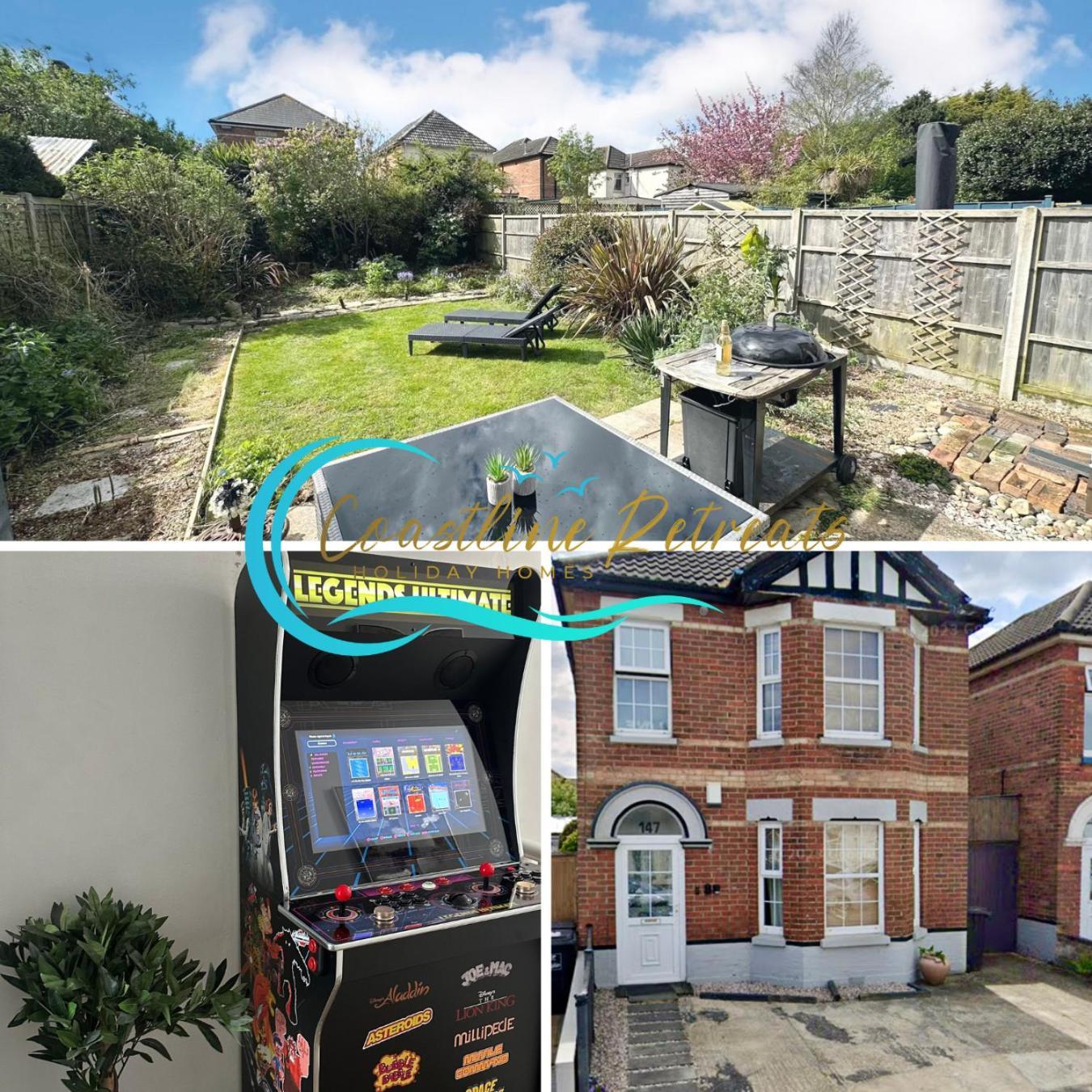 The Capstone Retreat - Beautiful Detached Family Home By Coastline Retreats, Arcade Machine, Parking, Bbq Bournemouth Buitenkant foto